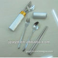 Stainless steel travel cutlery set
